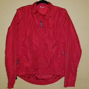 Red wind breaker